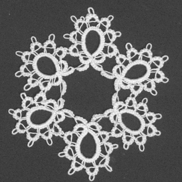 1 Shuttle Tatting Pattern - Snowflake #1