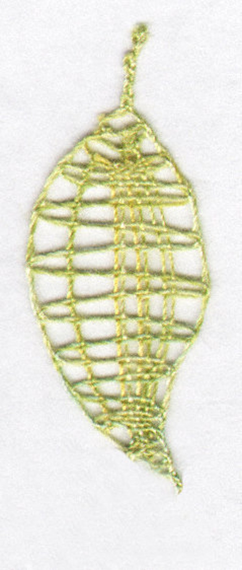 Bobbin Lace Lobed Leaf Motif Pattern - Etsy