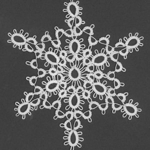 1 Shuttle Tatting Pattern - Snowflake #2