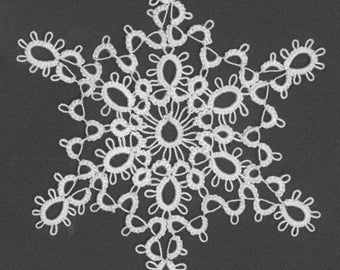 1 Shuttle Tatting-patroon - Sneeuwvlok #2