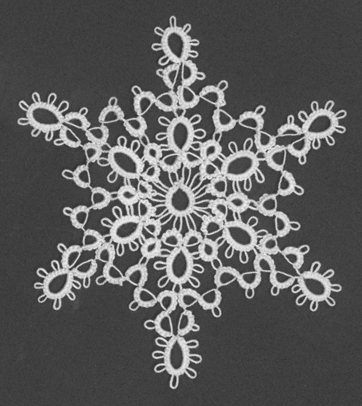 1 Shuttle Tatting Pattern - Snowflake #2