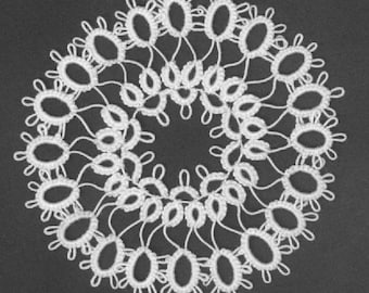 1 Shuttle Tatting Pattern - Round Motif