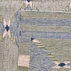 Handmade Swedish Kilim Rug: Custom Scandinavian Wool Rug image 6
