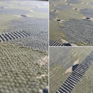 Handmade Swedish Kilim Rug: Custom Scandinavian Wool Rug image 12