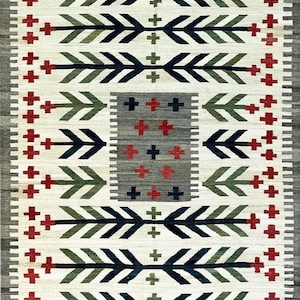 Handmade Scandinavian kilim rug,Swedish Made to order wool rug,Nordic minimalist home decor,Sustainable beige kilim rug,Boho living room rug