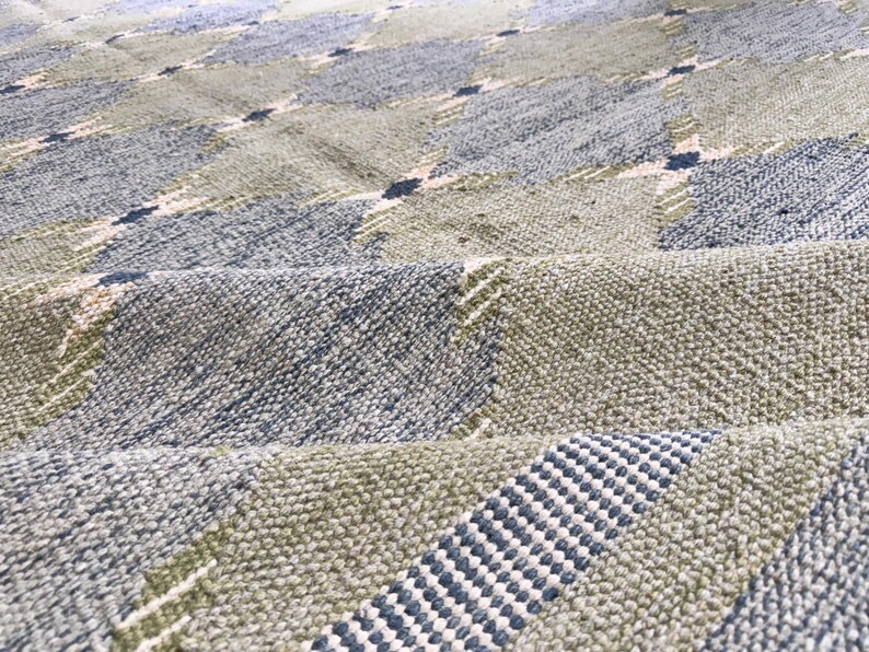 Handmade Swedish Kilim Rug: Custom Scandinavian Wool Rug image 3