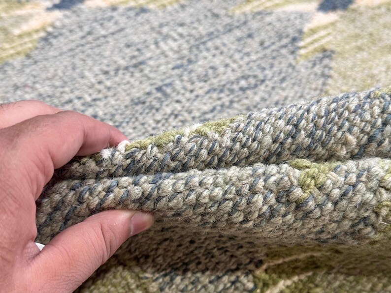 Handmade Swedish Kilim Rug: Custom Scandinavian Wool Rug image 9