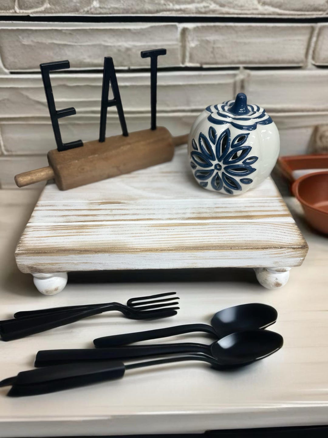 Large Wood Table Riser Rustic Riser Wood Riser Boho Decor Farmhouse ...