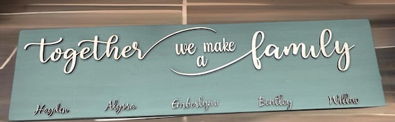 Custom Family Wooden Sign – Personalized Rustic Décor – Handmade Wooden Camp or Home Sign
