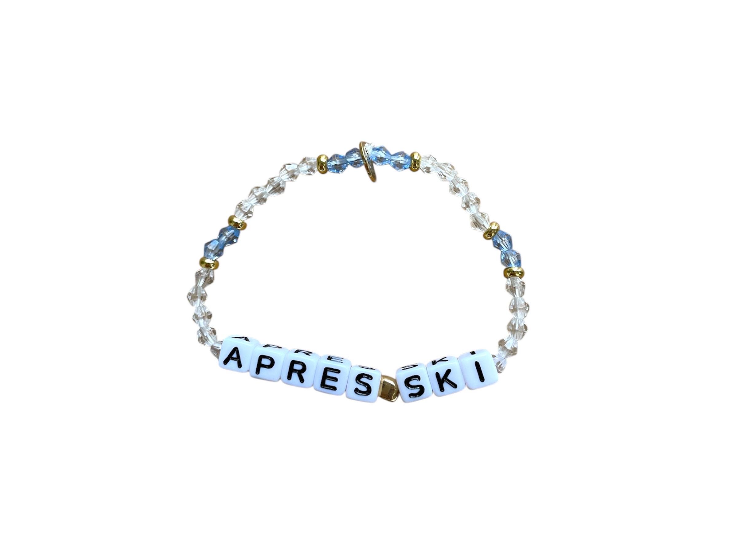 Aloha Bracciale Regolabile Con Maschera Da Sci E Snowboard - Idea Regalo Uomo Donna, Acciaio E Corda, 18+5 Cm