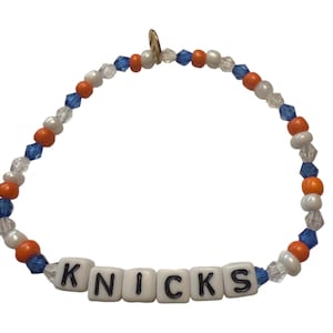 Knicks pärlarmband, basketbollssports pärlarmband
