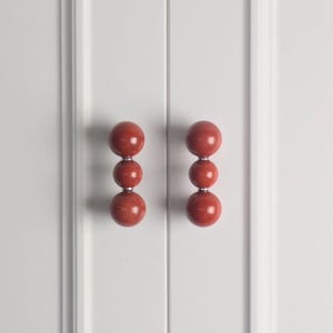 Vintage Solid Brass Crystal Cabinet Handle, Modern Minimalist Wardrobe Door Knob, French retro Drawer Pull, Antique Style Furniture Hardware