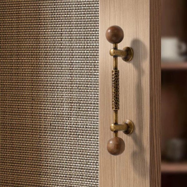Poignée de luxe en bois de noyer vintage, poignée de meuble, poignée de meuble, poignée de tiroir, poignée de tiroir, poignée de porte longue, poignée de porte de garde-robe