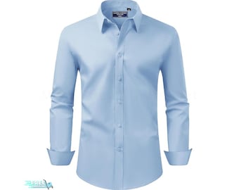 Herren Stretchhemd: Stain Shield, knitterarme Baumwollmischung
