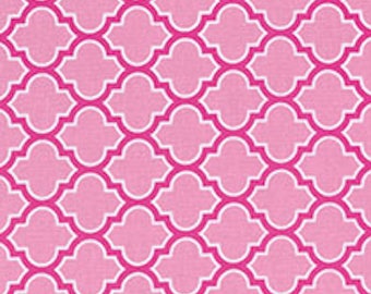 Free Spirit Joel Dewberry PWTC006 True Colors Lodge Lattice FUCHSIA  1 Yard Cut