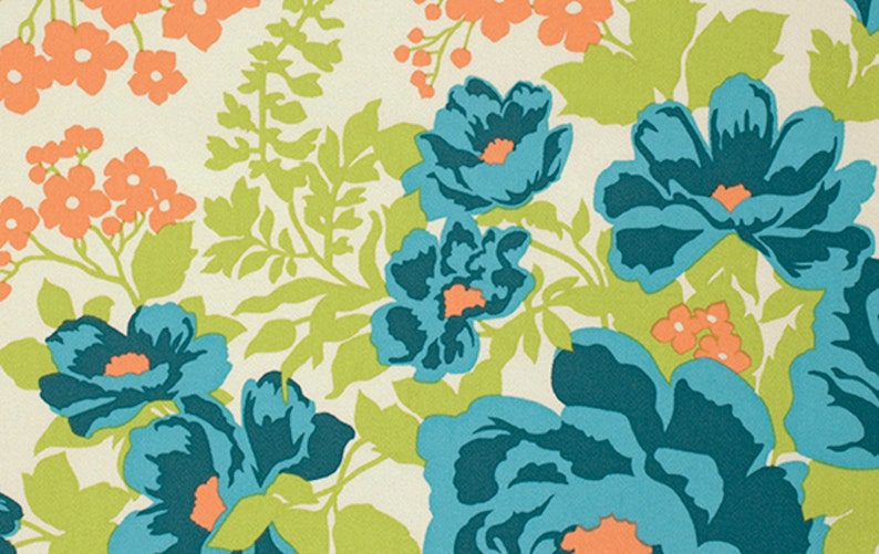 1 Yard Home Decor Free Spirit Joel Dewberry Flora-DIAMONTE-STONE SaJD030