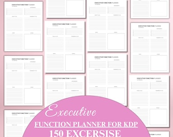 Executive Functioning worksheets, Executive Functioning Strategies, Executive Functioning Wheel, ADHD Therapy Worksheets Bundle