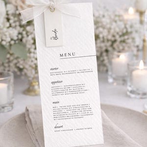 Menú de boda sin estrés en menos de 3 minutos | Plantilla DIY para bodas y cumpleaños | Elegante menú de Canva | 0,10 cada uno