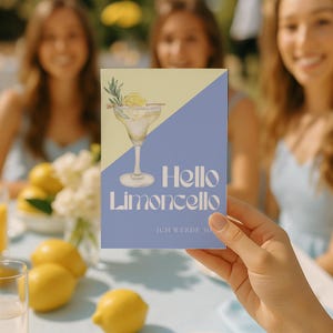 Hello Limoncello Spritz Gartenparty | 30. Geburtstag Dirty Thirty Einladungskarte | digitale Canva Vorlage