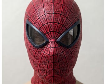 Amazing Spider Mask - Full Faceshell Web Hero Mask, Full Face Cosplay Hood, 3D Texture Breathable Costume Mask, Halloween Suit Mask Adult