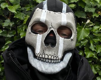 Ghost Skull Mask V.2: Airsoft Combat Cosplay Mask