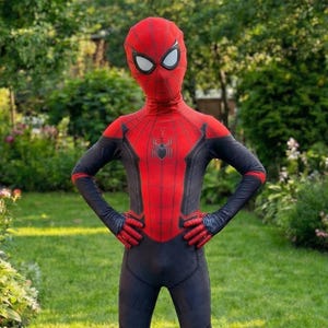 Kids Spider Suit Costume Superhero Bodysuit Halloween Outfit Boys Birthday Gift Zentai Jumpsuit Cosplay Red Black Suit Kids Costume