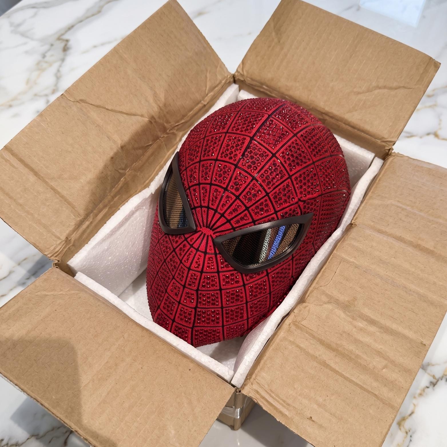 アメイジング・スパイダーマスク - フルフェイスシェルウェブヒーロー