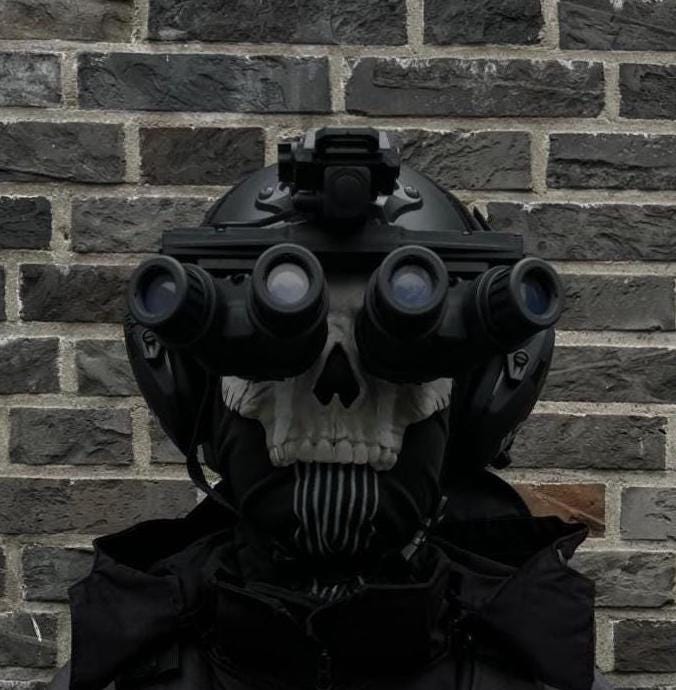 Produktbild von The Ghost Vest - Taktische Weste - Cosplay Ausrüstung Für Airsoft & Cosplay - Taktische Weste Mit 8 Taschen