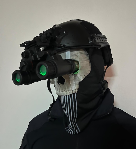 Ghost Nightwar Combo - Tactical Helmet With Luminous NVG