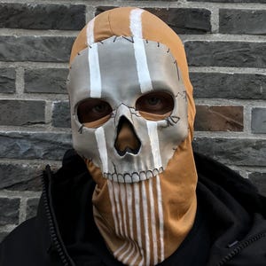 Desert Ghost Mask - Ghost Skull Mask - Ghost Operator Cosplay Gear for Airsoft & Combat