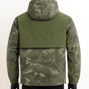 Silent Camo Jacket for Men | Tactical Waterproof Military Softshell Hoodie | Hiking Windbreaker Outdoor Coat | Survival & Streetwear Gear