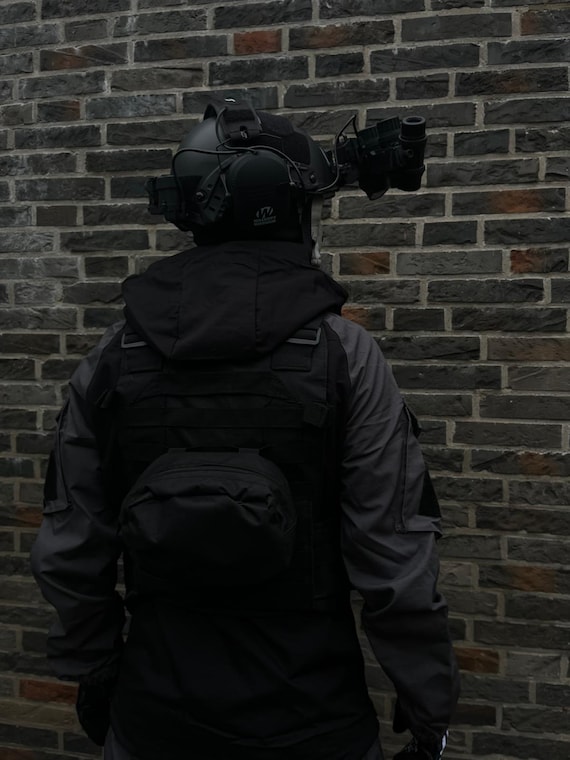 Ghost Full Set - Ghost Mask, NV Goggles, Ghost Vest, Ghost Gloves, Tactical Clothes, Earmuffs, Sticker – COD Cosplay Gear for Airsoft