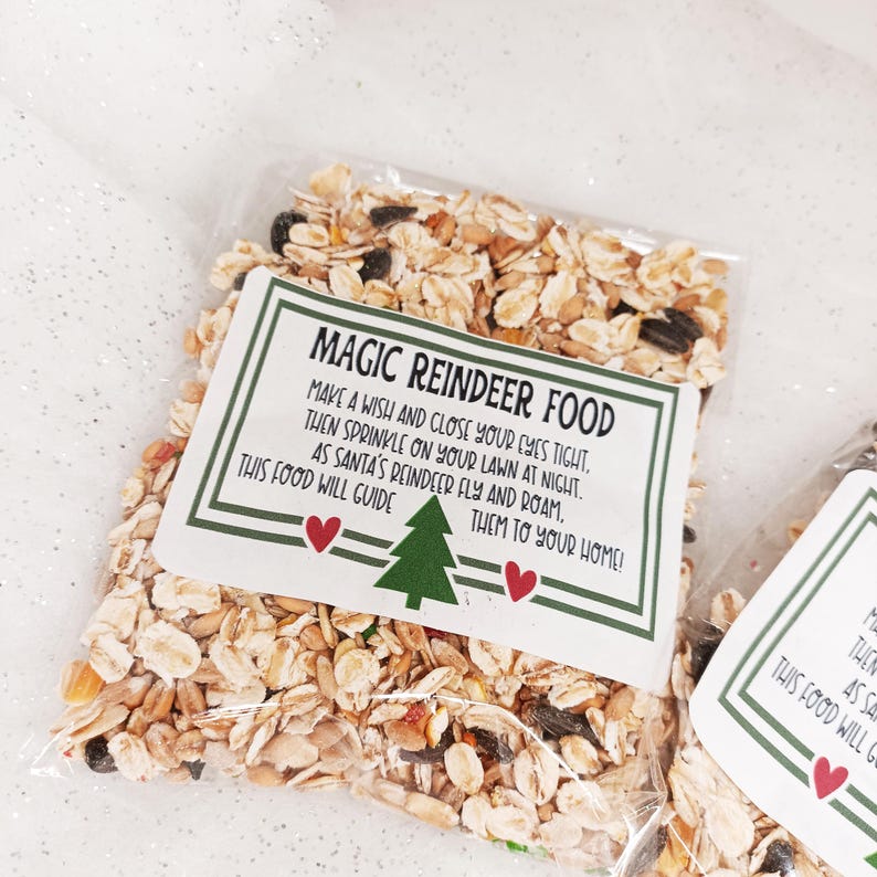 Magic Reindeer Food Reindeer Dust Rudolph Food Christmas Eve Gift