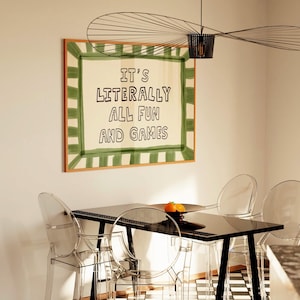 È letteralmente tutto divertimento e giochi, stampa, decorazione da parete tipografica giocosa Dopamine Decor MR76 immagine 6