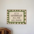 It\u2019s Literally All Fun And Games Print, Dopamine Decor Playful Typography Wall Art MR76