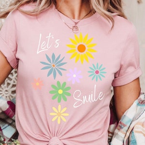 Flower Shirt, Gift For Her, Flower Shirt Aesthetic, Floral Graphic Tee, Floral Shirt, Flower T-shirt, Wild Flower Shirt, Wildflower T-shirt
