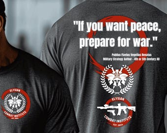Wenn Sie Frieden wünschen, bereiten Sie sich auf den Krieg vor Zitat T-Shirt, veteranes Shirt, Krieger T-Shirt, Militärzitat T-Shirt, patriotisches T-Shirt Geschenk für Papa und Tierarzt