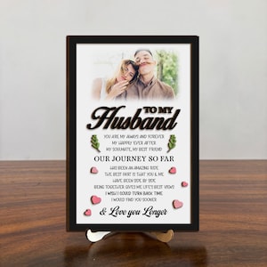 I Love You Wooden Sign 2 layer, Romantic Gift for Men, I Love You Gift for Him, Birthday Christmas Valentines Day Gift for Husband Boyfriend