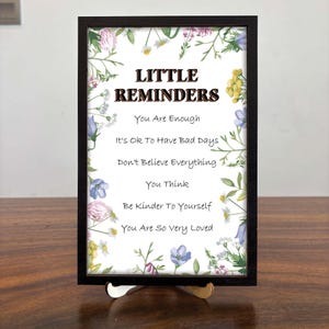 Inspirational Wooden Sign 2 layer, Inspirational Wood Frame, Positive Gifts for Women Mental Health Decor, Inspirational Desk Decor