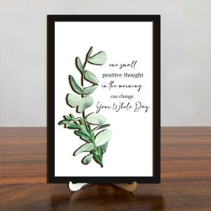 Motivational Wooden Sign 2 layer, Inspirational Wood Frame, Inspirational Gifts For Women, Personalized Quote Sign, Custom Quote Sign