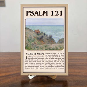 Psalm 121 Wooden Sign 2 layer, Psalm 121 Scripture, Christians Vintage, Faith Gift For Her Him, Christian Home Decor, Psalm121 Bible Artwork