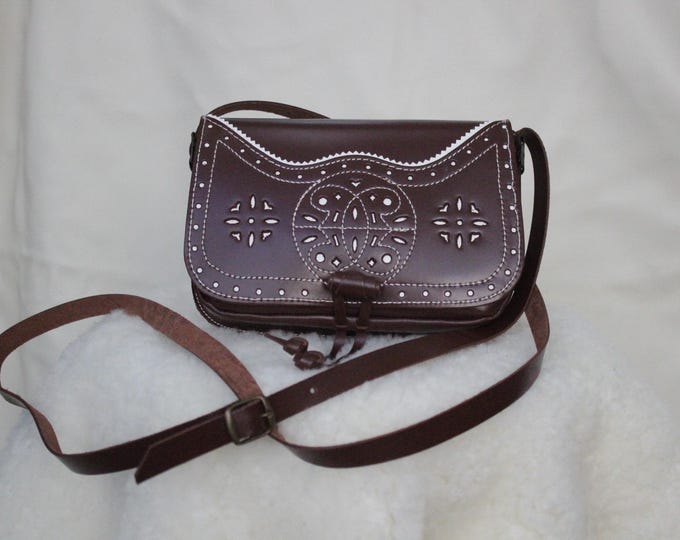 Featured listing image: "Livia" Leather Shoulder Bag - Made of cowhide, elegant and durable, inspired by ancient Rome