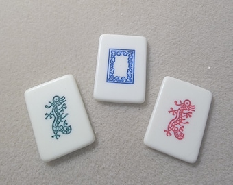 Thin Tiles for Crafting, Choose From Dragons, Flowers and Winds