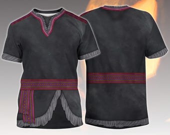 Kristoff Frozen Costume T-Shirt, Disney Ice Harvester Cosplay Shirt, Frozen Halloween Tee For Him, Nordic Inspired Tee, Disney Cosplay