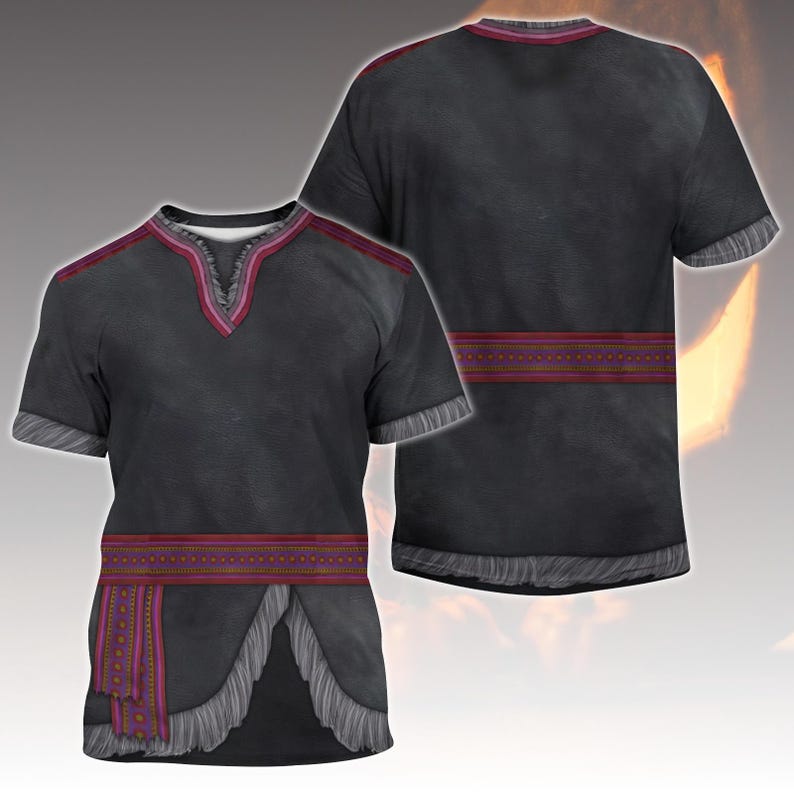 Kristoff Frozen Costume T-Shirt, Disney Ice Harvester Cosplay Shirt, Frozen Halloween Tee For Him, Nordic Inspired Tee, Disney Cosplay