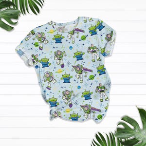 Buzz Lightyear And Little Green Men TShirt And Shorts, Toy Story Pajamas Set, Buzz Lightyear Fan Shirt, Disney Movie Pajamas For Fan