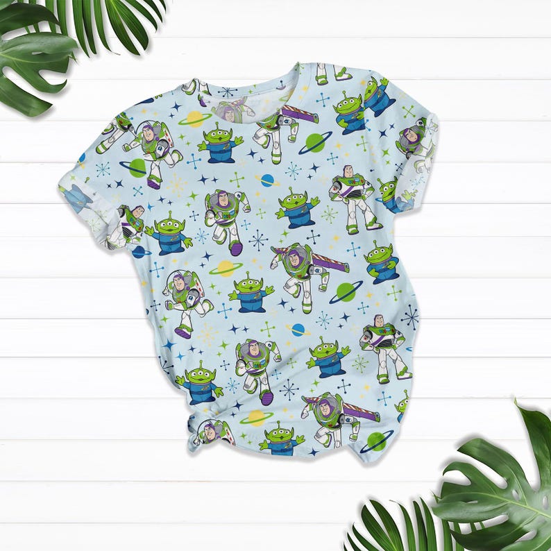 Buzz Lightyear And Little Green Men TShirt And Shorts, Toy Story Pajamas Set, Buzz Lightyear Fan Shirt, Disney Movie Pajamas For Fan