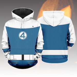 Johnny Storm Costume Hoodie, Fantastic Four Superhero Cosplay Sweatshirt, Comic Book Halloween Tshirt For Men And Women, Fan Gift