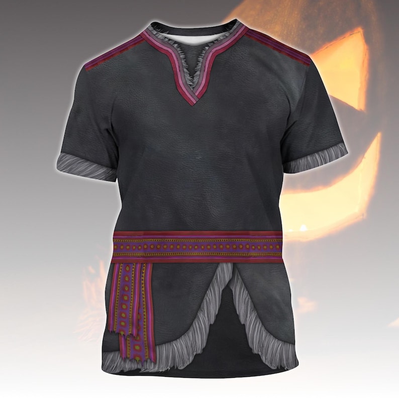 Kristoff Frozen Costume T-Shirt, Disney Ice Harvester Cosplay Shirt, Frozen Halloween Tee For Him, Nordic Inspired Tee, Disney Cosplay