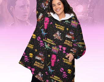 Princess Donut And Mongo Blanket Hoodie, Dungeon Crawler Carl Hoodie For Women, Fantasy Book Hoodie For Fan, Bookish Pullover Hoodie